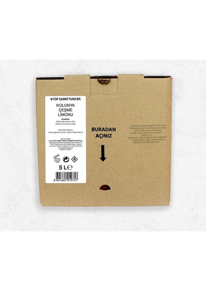 Çeşme Limonu Kolonyası 5 Lt