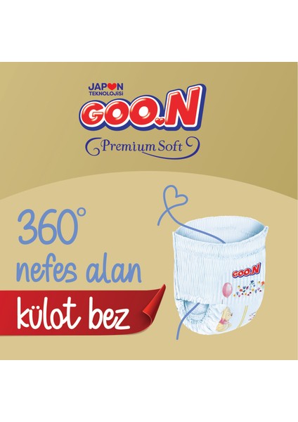 Premium Soft 6 Numara Süper Yumuşak Külot Bebek Bezi - 13 Adet