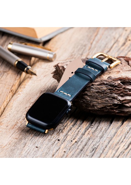 Apple Watch Uyumlu 42MM 44MM 45MM 49MM 1 / 2 / 3 / 4 / 5 / 6 / Se / 7 / 8 / 9 Ultra Ultra 2 Deri Kordon Deri Kayış indirimleri