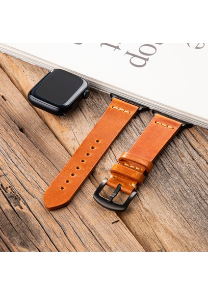 Apple Watch Uyumlu 42MM 44MM 45MM 49MM 1 / 2 / 3 / 4 / 5 / 6 / Se / 7 / 8 / 9 Ultra Ultra 2 Deri Kordon Deri Kayış Taba fiyatları