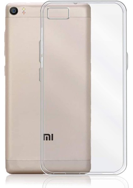 Caseworld Xiaomi Mi 5 ile Uyumlu Kapak 1mm Süper Silikon Şeffaf Kılıf