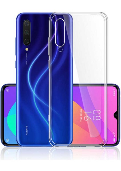 Caseworld Xiaomi Mi A3 ile Uyumlu Kapak 1mm Süper Silikon Şeffaf Kılıf