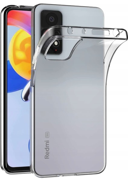Caseworld Xiaomi Redmi Note 11 Pro ile Uyumlu Kapak 1mm Süper Silikon Şeffaf Kılıf