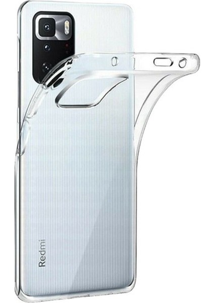 Caseworld Xiaomi Poco X3 Gt ile Uyumlu Kapak 1mm Süper Silikon Şeffaf Kılıf