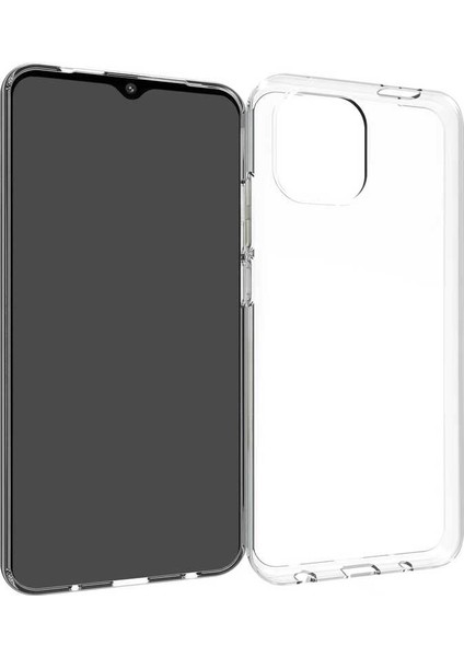 Caseworld Xiaomi Redmi A1 ile Uyumlu Kapak 1mm Süper Silikon Şeffaf Kılıf