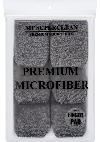 Superclean Mikrofiber Parmak Ped -Cila ve Seramik Uygulama Pedi- 6 Adet