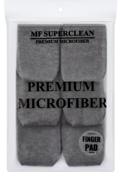 MF SuperClean Superclean Mikrofiber  Parmak  Ped  -Cila  ve  Seramik  Uygulama  Pedi-  6  Adet