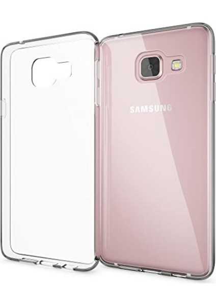 Samsung Galaxy A3 2016 ile Uyumlu Kapak 1mm Süper Silikon Şeffaf Kılıf