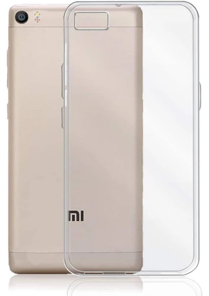 Kzy Xiaomi Mi 5 ile Uyumlu Kapak 1mm Süper Silikon Şeffaf Kılıf