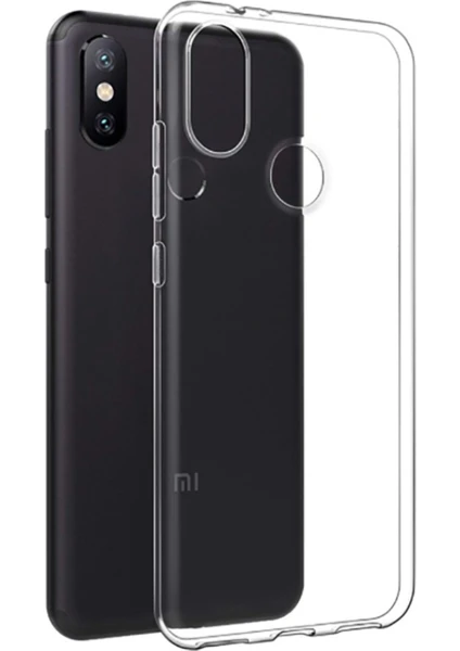 Kzy Xiaomi Redmi Note 5 Pro ile Uyumlu Kapak 1mm Süper Silikon Şeffaf Kılıf