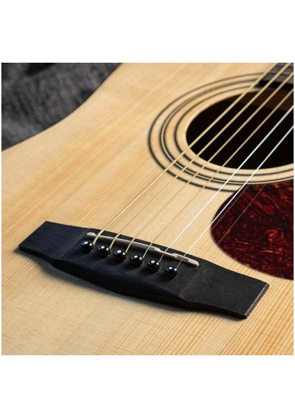 Akustik Gitar, Open Pore, Masif Ladin Kapak, Arka&