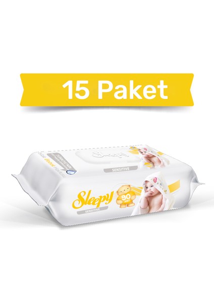 Sensitive Islak Havlu 15X90 Lı 1350 Yaprak