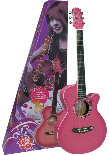 Akustik Gitar Gypsy Rose Set (Gıgbag, Strap, Stıck