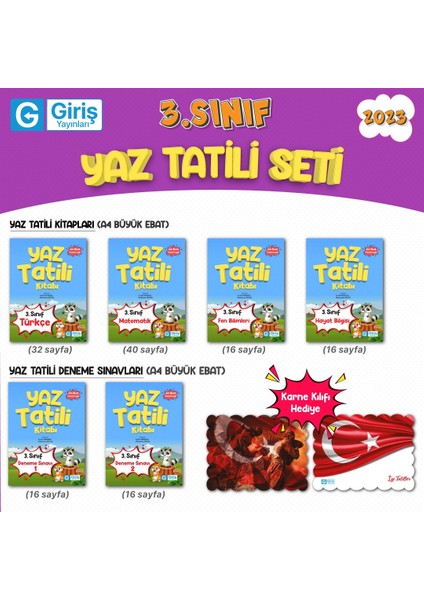 3.sınıf Yaz Tatili Kitabı Giriş Yayınları fiyatları
