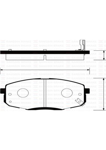 Sangsın SP1240-ÖN Balata Hyundaı I30 1.4-1.6-2.0-1.6 Crdı-2.0 Crdı 07 Kıa Ceed 06 GDB3342-GDB34