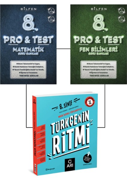 8. Sınıf Matematik ve Fen Soru Bankası - 8. Sınıf Paragrafın Ritmi Soru Bankası