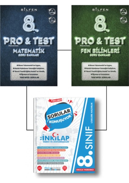 8. Sınıf Matematik ve Fen Soru Bankası - Pruva 8. Sınıf İnkılap Tarihi Sorular Konuşuyor