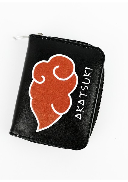 Naruto Shippuuden - Akatsuki Bulut Logo Kısa Cüzdan