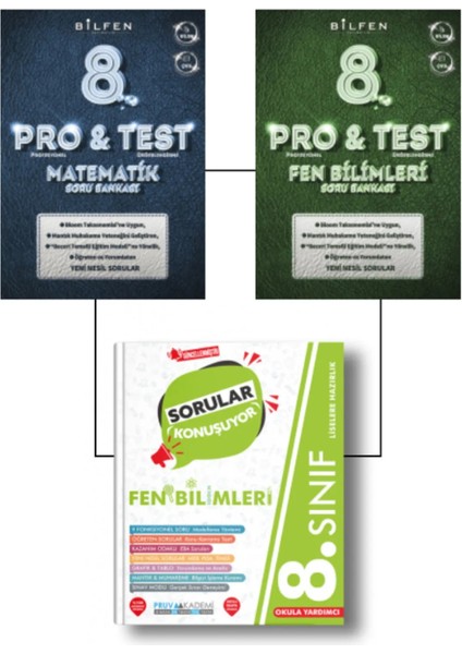 8. Sınıf Matematik ve Fen Soru Bankası - Pruva 8. Sınıf Fen Bilimleri Sorular Konuşuyor