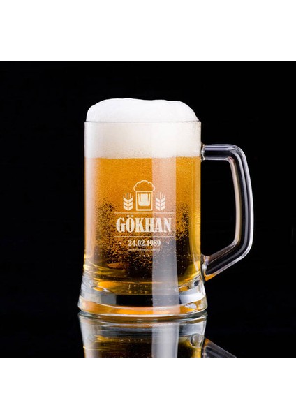 Bira Severlere Özel Isimli Bira Bardağı