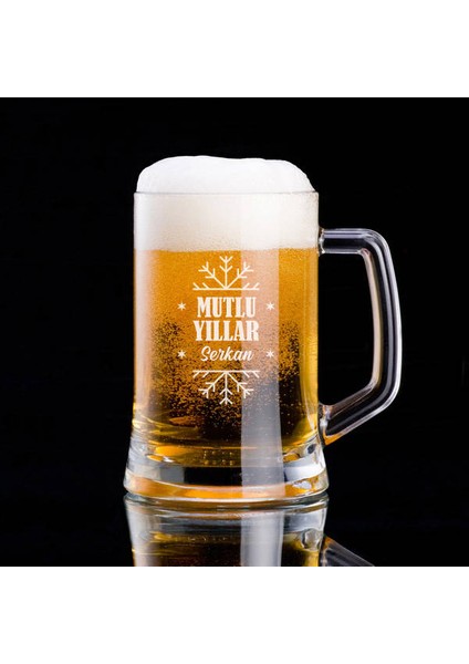 Mutlu Yıllar Isimli Bira Bardağı