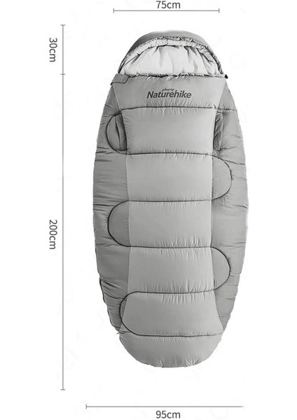PS400 Oval Ultralight Uyku Tulumu -12°c ( Cloudy Grey ) fiyatları