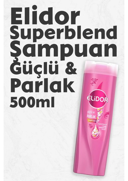 Superblend Saç Bakım Şampuanı Güçlü ve Parlak E Vitamini 500 ml