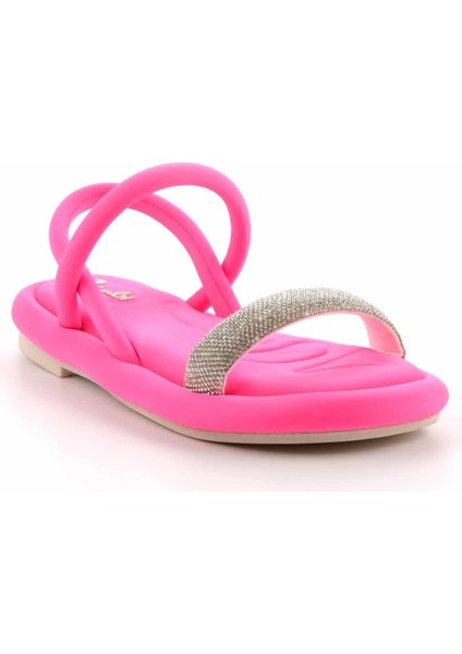 Fuşya Saten Kadın Sandalet K05362028238 modelleri