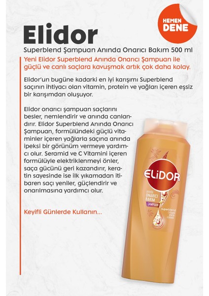 Superblend Saç Bakım Şampuanı Anında Onarıcı Bakım 500 ml fiyatları