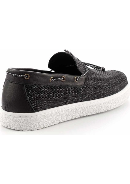 Siyah Keten Erkek Casual Ayakkabı E01107114518 fırsatları