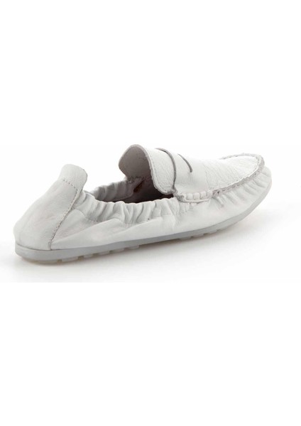 Beyaz Leather Erkek Loafer Ayakkabı E01323092003
