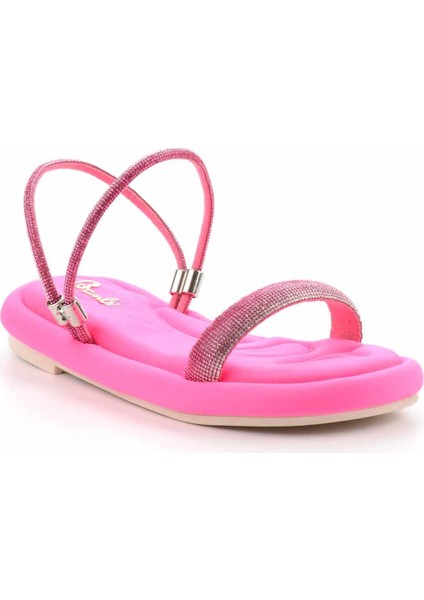 Fuşya Saten Kadın Sandalet K05362028138