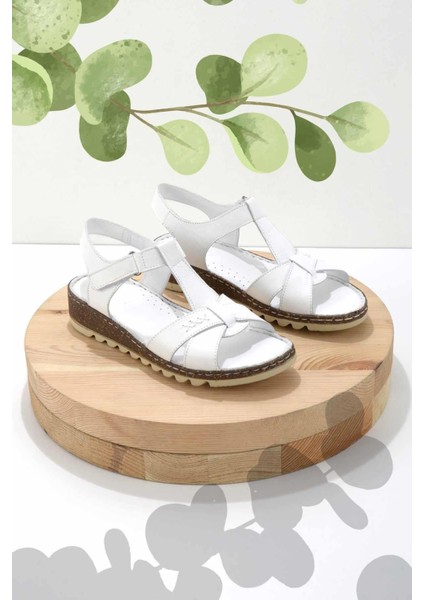 Beyaz Leather Kadın Sandalet K05907200003