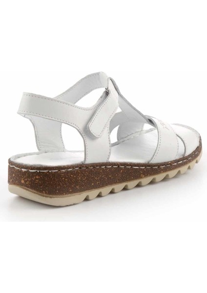 Beyaz Leather Kadın Sandalet K05907200003