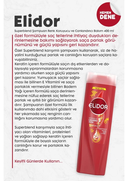 Superblend Şampuan Renk Koruyucu ve Canlandırıcı Bakım 400 ml