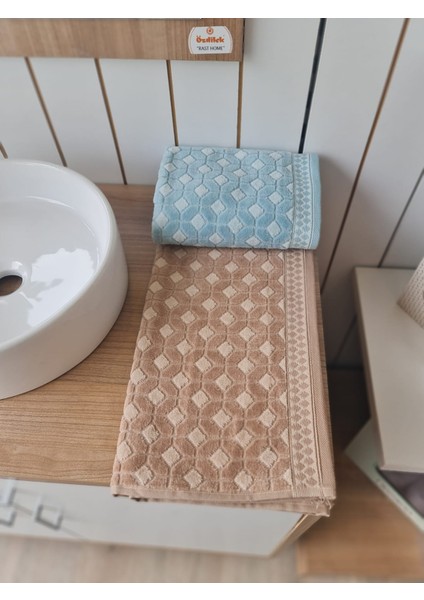 Decora 2'li El - Yüz Havlusu Mint - Bej 50 x 90 cm modelleri