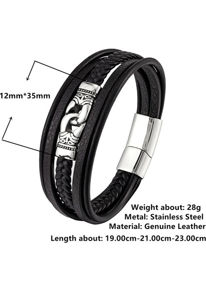 Erkek El Örgüsü Baş Deri Bileklik (Yurt Dışından) fiyatları