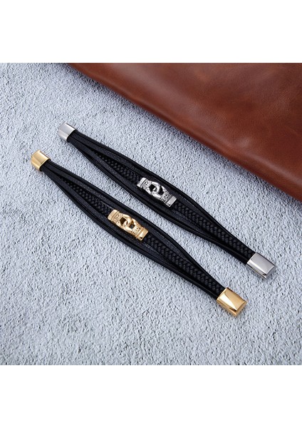 Erkek El Örgüsü Baş Deri Bileklik (Yurt Dışından) fırsatları