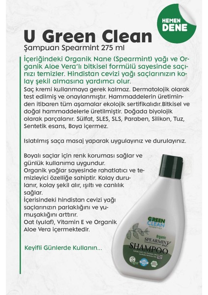 Şampuan Spearmint 275 ml