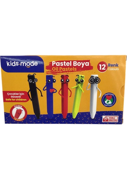 Üçgen Pastel Boya 12'li