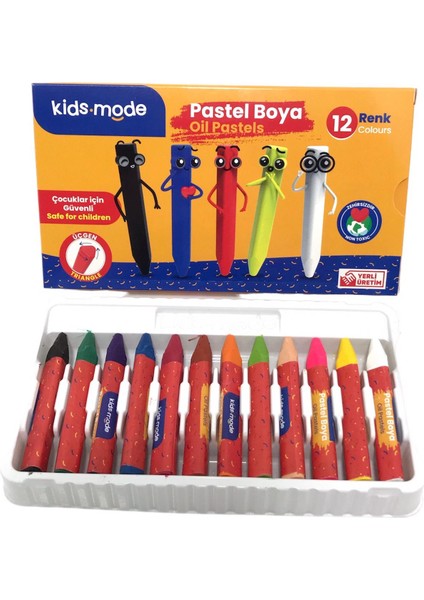 Üçgen Pastel Boya 12'li