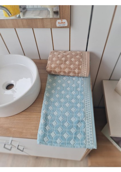 Decora 2'li El - Yüz Havlusu Mint - Bej 50 x 90 cm fırsatları