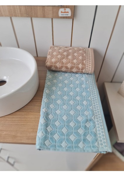 Decora 2'li El - Yüz Havlusu Mint - Bej 50 x 90 cm indirimleri