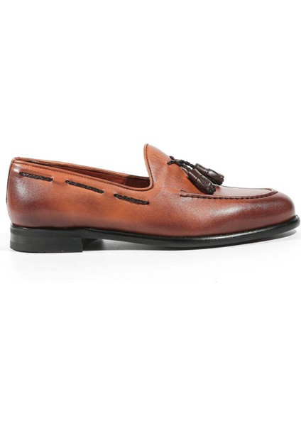 Antik Model Gerçek Deri Erkek Kahverengi Kundura modelleri