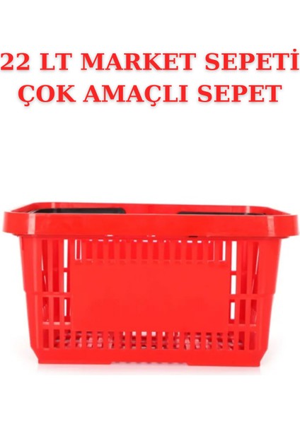 22 Litre Market Sepeti, Alışveriş Sepeti, Saplı Market Sepeti fiyatları