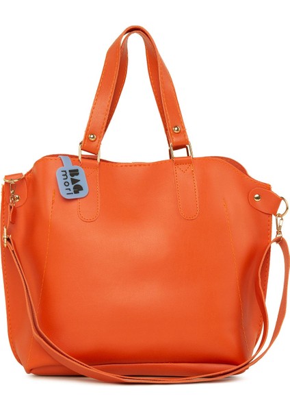 Siyah Kadın Üç Bölmeli Çıtçıt Detaylı Çanta M000002918 modelleri