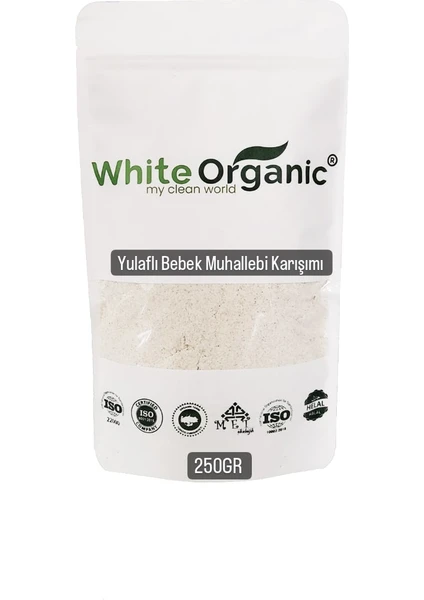 White Organic Organic Organik Yulaflı Bebek Muhallebi Karışımı 250 gr + 6 Ay