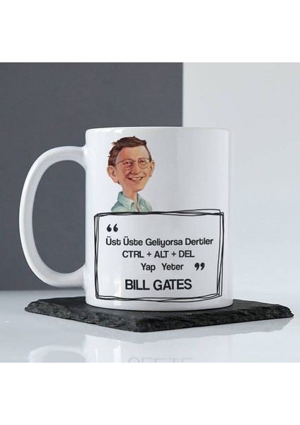 Bill Gates Esprili Kupa Bardak