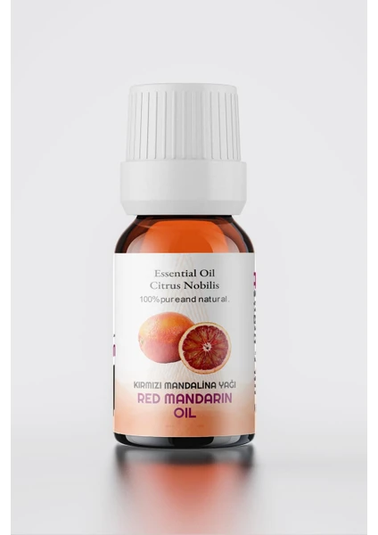 Soğuk Sıkım Kırmızı Mandalina Yağı,  Doğal Uçucu Yağ, Red Mandarin Oil 10 ml Sprey Başlıklı