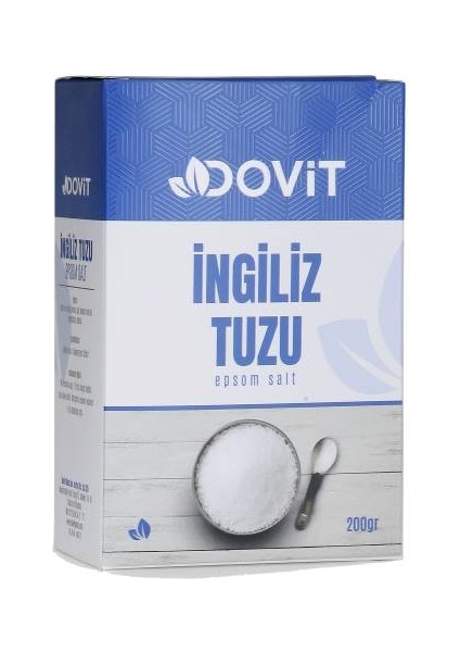 İngiliz - Epsom Tuzu (Magnezyum Sülfat) 200 gr
